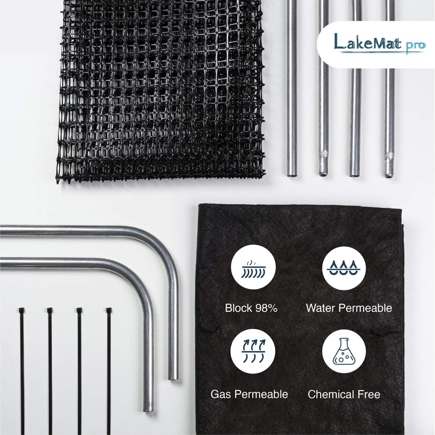 Weeds Won't Grow — With LakeMat Pro!