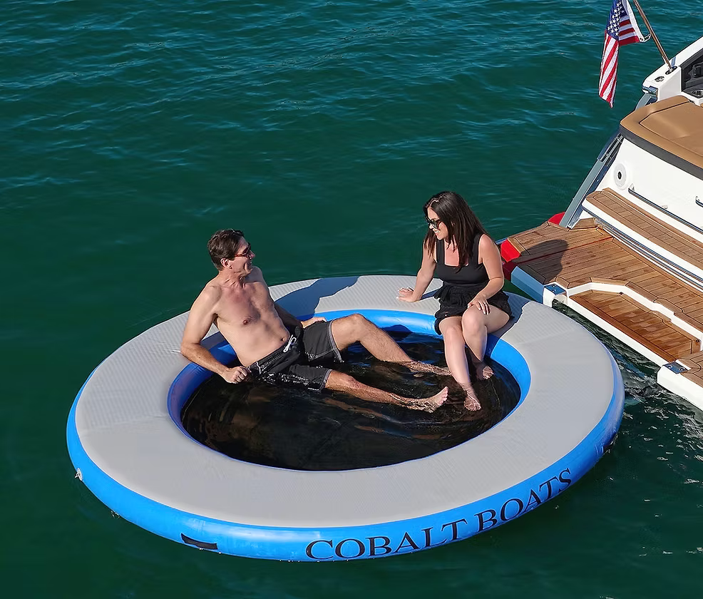 Inflatable Water Hammock 8' Splash Island Floating Ring