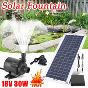50W/30W/5W  DC 12V Low Noise Brushless Solar Water Pump Kit for Pool Black Outdoor Waterfall Fountain Garden Pool Pond Bird Bath